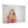 91638-745.jpg Woman with Sunflower Standard Canvas