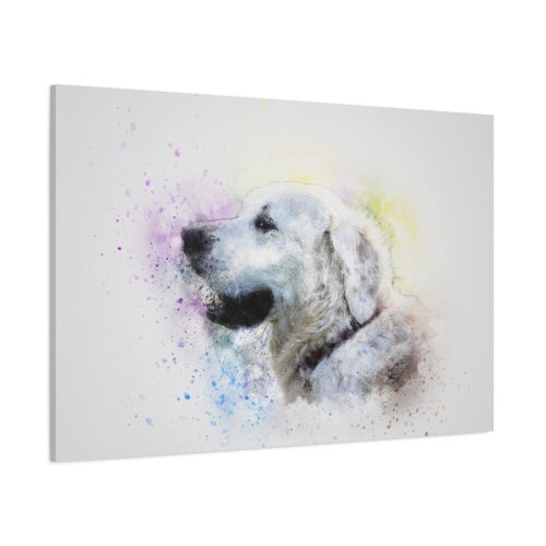 Retriever Watercolor Paint Standard Canvas