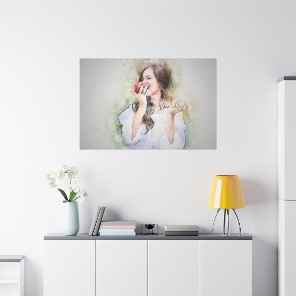 91638-755.jpg Girl with Apple Standard Canvas
