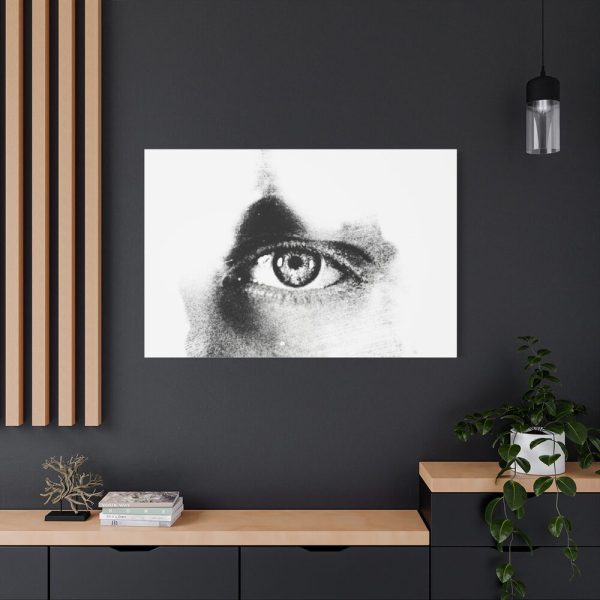 91638-760.jpg Eye Black and White Standard Canvas