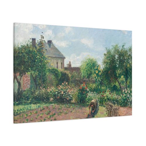 91638-765.jpg The Artist's Garden Camille Pissarro Standard Canvas