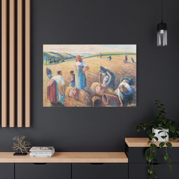 91638-772.jpg The Gleaners by Camille Pissarro Standard Canvas