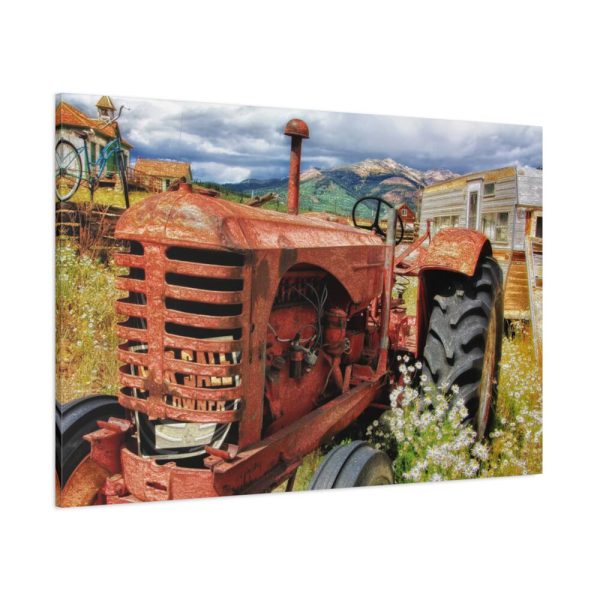91638-781.jpg Old Antique Abandoned Tractor Standard Canvas