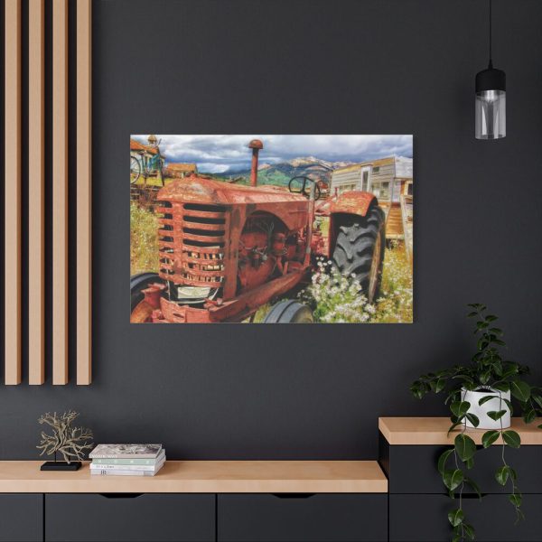 91638-784.jpg Old Antique Abandoned Tractor Standard Canvas