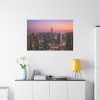 View of City Lit Up at Night Standard Canvas