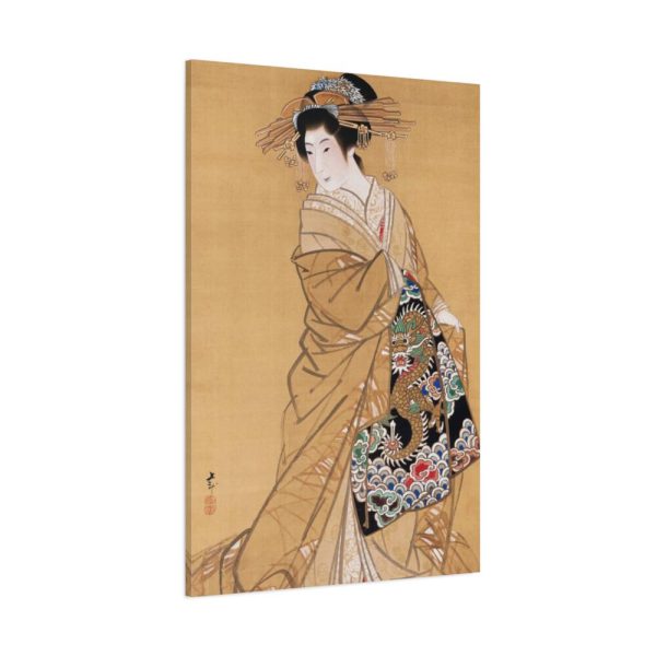 91655-135.jpg Japanese Woman with Dragon obi by Mihata Jōryū Standard Canvas
