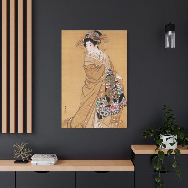 91655-138.jpg Japanese Woman with Dragon obi by Mihata Jōryū Standard Canvas