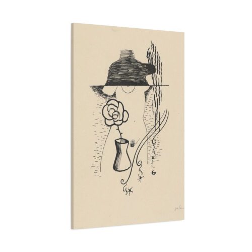 Woman and Flower by Mikuláš Galanda Standard Canvas