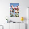 91655-172.jpg Ombre Pink and White Tulips Blooming in the Field Standard Canvas