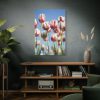 91655-174.jpg Ombre Pink and White Tulips Blooming in the Field Standard Canvas
