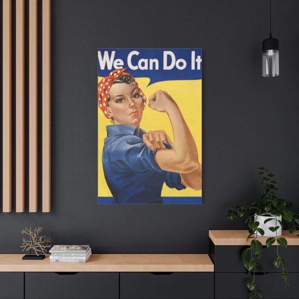 91655-223.jpg "We Can Do It!", also called "Rosie the Riveter" Standard Canvas
