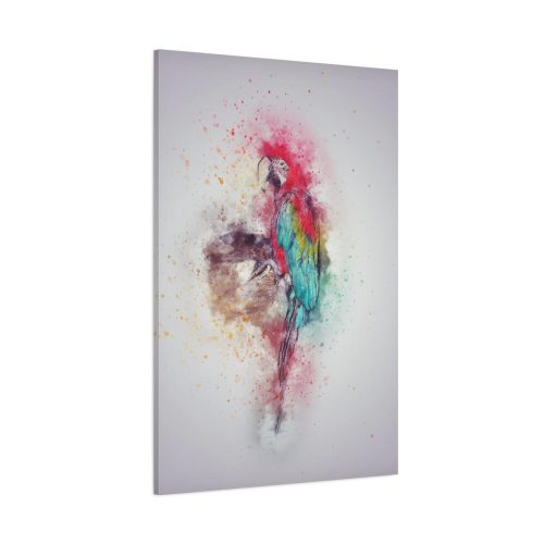Parrot and Colors Standard Canvas