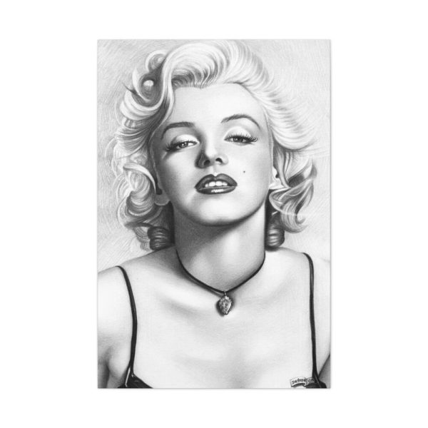 Marilyn Monroe Picture Drawing Standard Canvas
