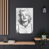 Marilyn Monroe Picture Drawing Standard Canvas
