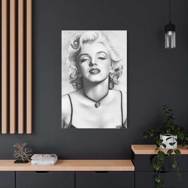 Marilyn Monroe Picture Drawing Standard Canvas