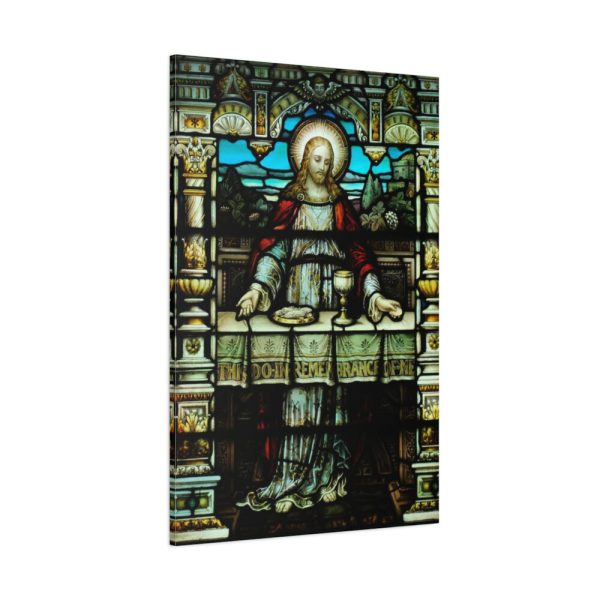 91655-65.jpg Cathedral Church Window Last Supper Standard Canvas