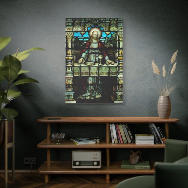 91655-69.jpg Cathedral Church Window Last Supper Standard Canvas