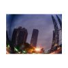 92368-15.jpg Photo Effect City Skyscrapers Lighting Ball Poster