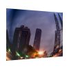 92369-17.jpg Photo Effect City Skyscrapers Lighting Ball Poster