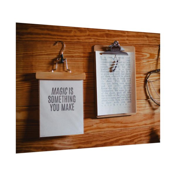 92408-122.jpg Motivational Quote on Wooden Clipboard Poster