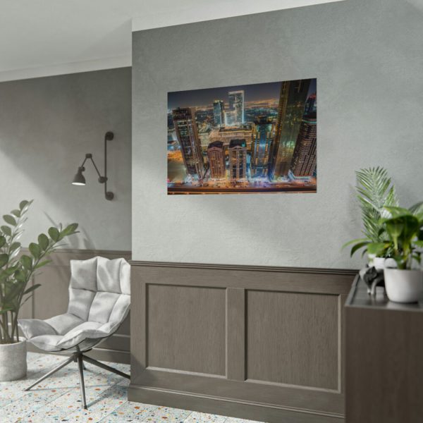 92408-129.jpg Dubai Skyscrapers at Night Poster