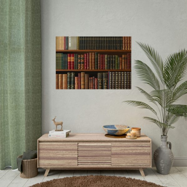 92408-133.jpg Antique Books in a Library Poster