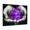 92408-197.jpg Purple Flowers in Hands Poster