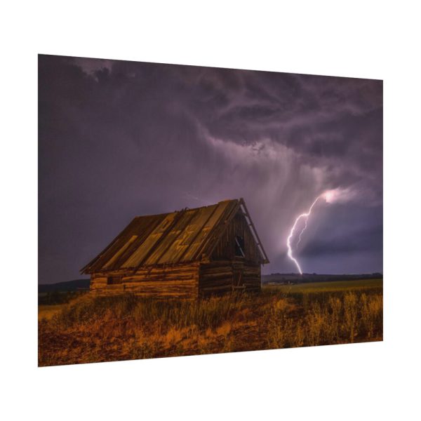 92408-2.jpg Barn Lightning Bolt Storm Poster