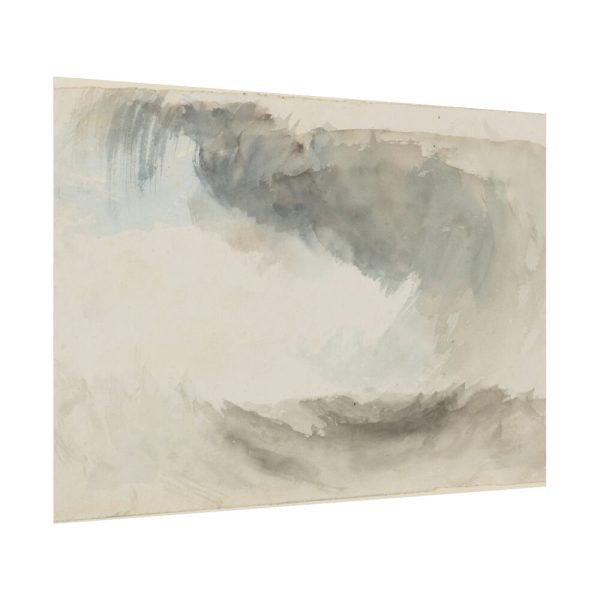Clouds, Rain and Waves With Washes of Grey and Blue Poster