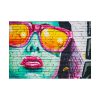 92408-270.jpg Brick Wall With Woman's Face Poster