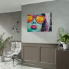 92408-274.jpg Brick Wall With Woman's Face Poster