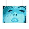 92408-276.jpg Blue Womans Face Poster
