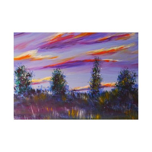 92408-290.jpg Artistically Landscape of Sunset and Clouds Poster