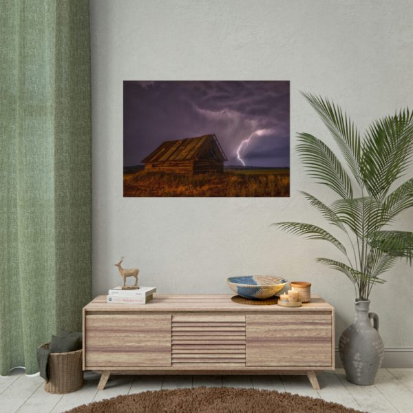 92408-3.jpg Barn Lightning Bolt Storm Poster