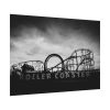 92408-332.jpg Amusement Park in Black and White Poster