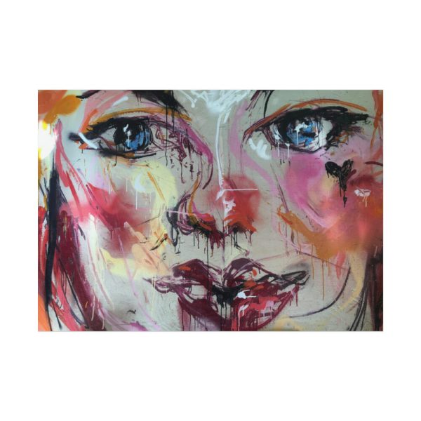 92408-350.jpg Face Painting Abstract Graffiti Poster