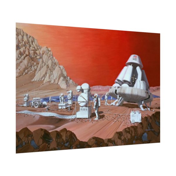 92408-362.jpg Mars Mission Illustrated by Les Bossinas Poster