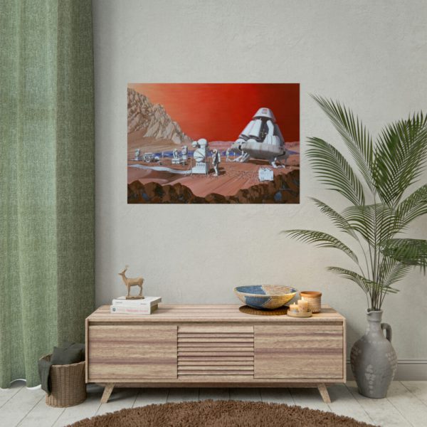 92408-363.jpg Mars Mission Illustrated by Les Bossinas Poster
