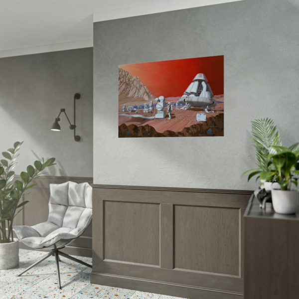 92408-364.jpg Mars Mission Illustrated by Les Bossinas Poster