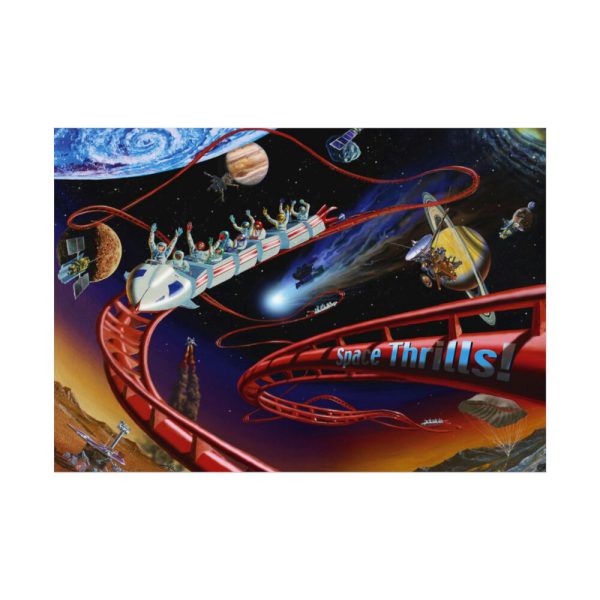 92408-380.jpg Roller Coaster in Space Poster
