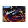 92408-381.jpg Roller Coaster in Space Poster