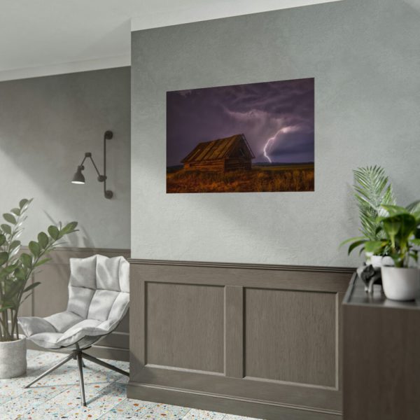 92408-4.jpg Barn Lightning Bolt Storm Poster