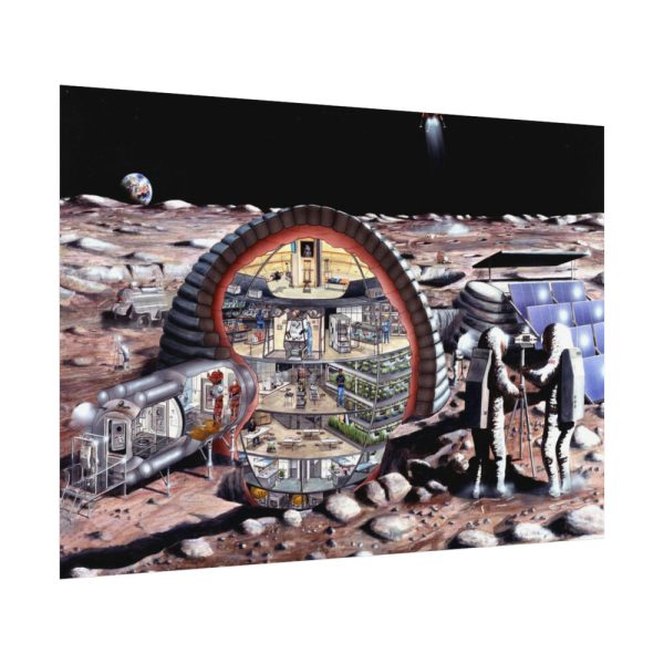 Inflatable Module for Lunar Base Poster