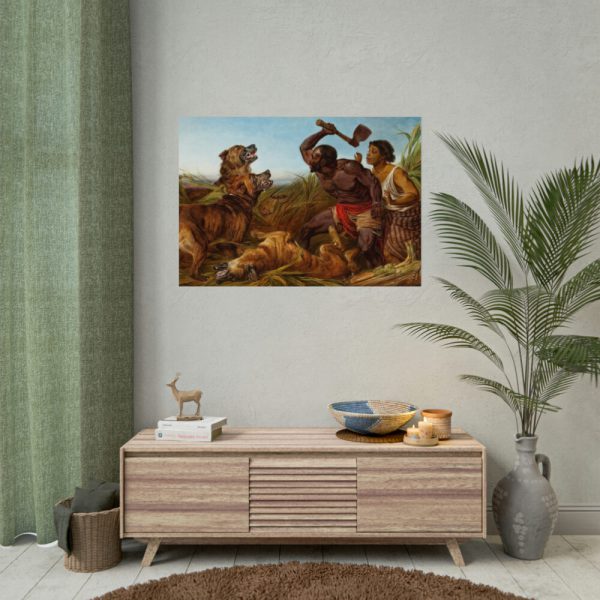 The Hunted Slaves by Richard Ansdell Poster