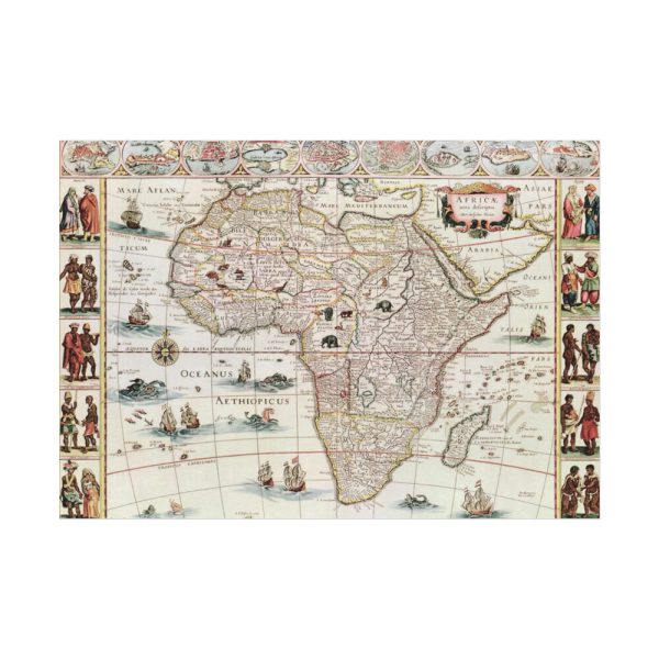 Africæ nova descriptio by Willem Janszoon Blaeu Poster