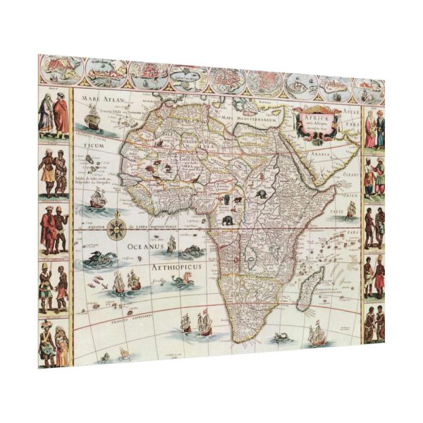 Africæ nova descriptio by Willem Janszoon Blaeu Poster