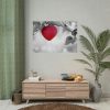 92408-508.jpg Red Apple in the Black and White Poster