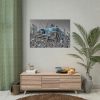 Blue Oldtimer Car Poster