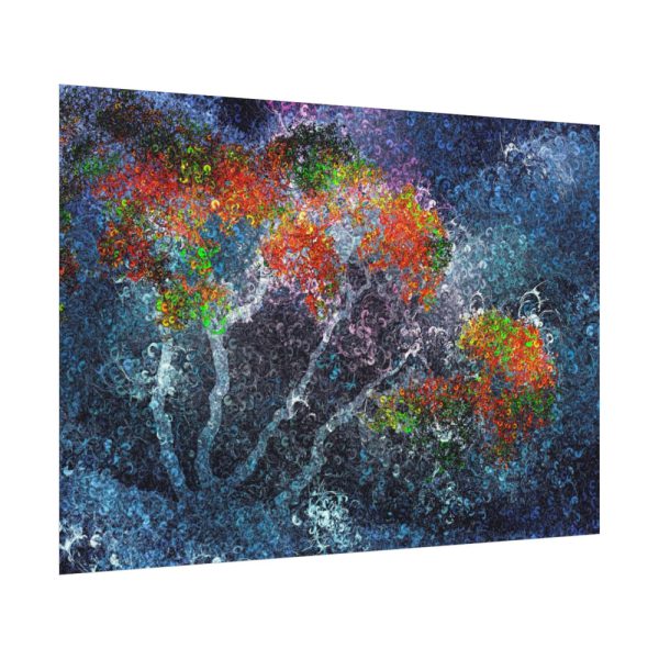 Trees Digital Art Poster