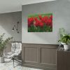 92408-619.jpg Vibrant Red Tulips Bloom in a Field Poster